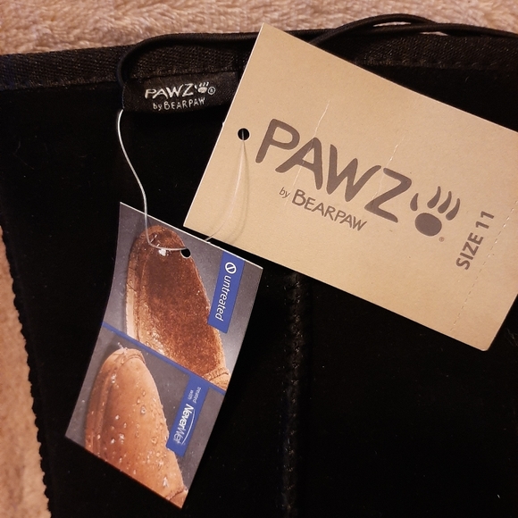 💲sz 11 Pawz Suede Boot Black by Bearpaw - Picture 3 of 5